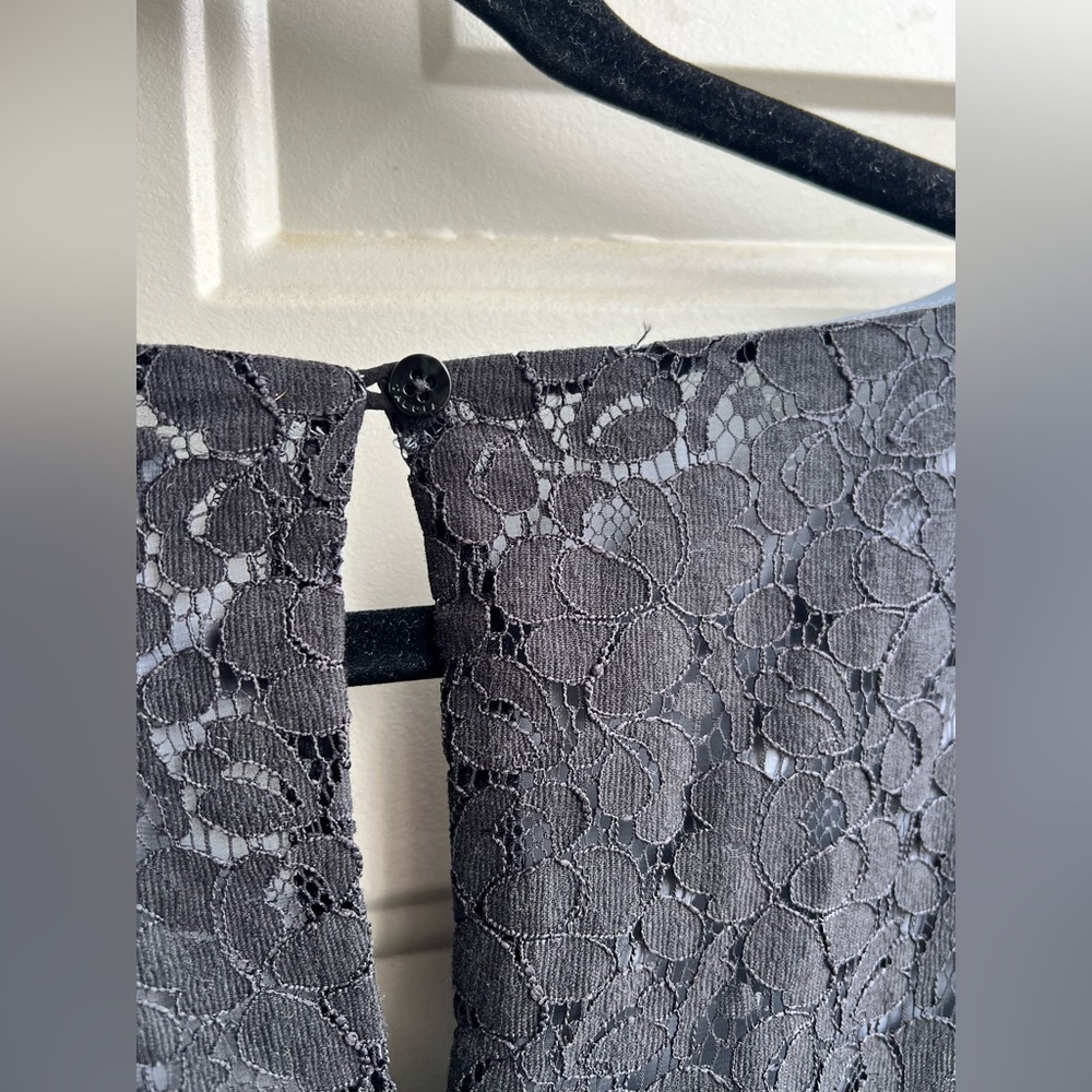NEW Aritzia Talula Womens Black Lace Dress Mini Holiday Party Cocktail Size L - Picture 11 of 11